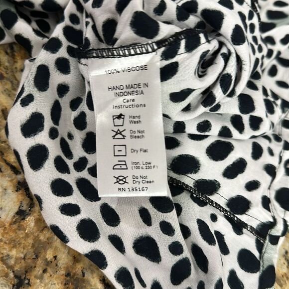 Motel Datista Square Neck Slip Mini Dress Dalmatian Size L - Picture 8 of 10